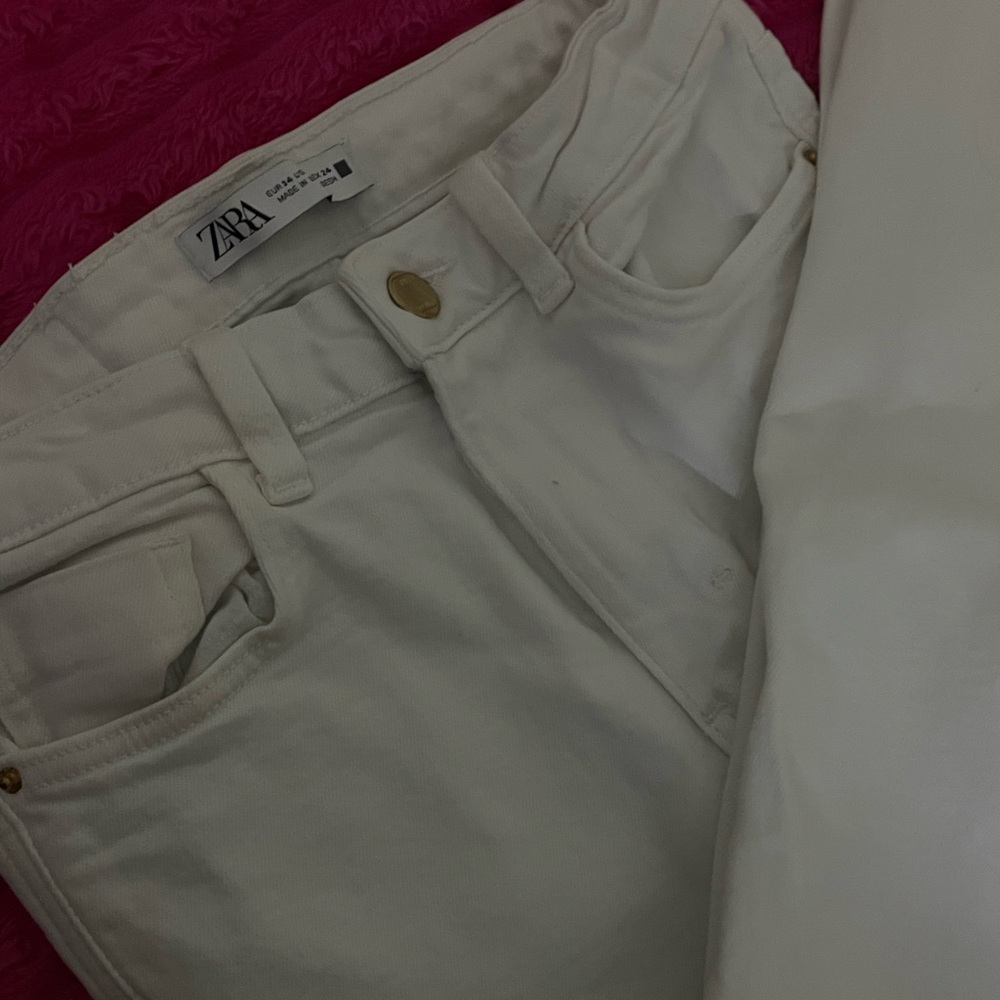 Zara Women's Cream Jeans